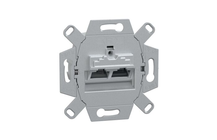 Datová zásuvka, 2xRJ45, kat 6A, STP
