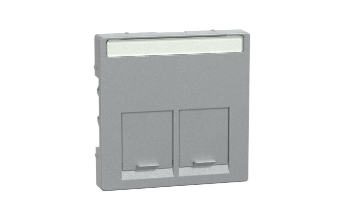 Centr. deska Actassi RJ45 2x, aluminium