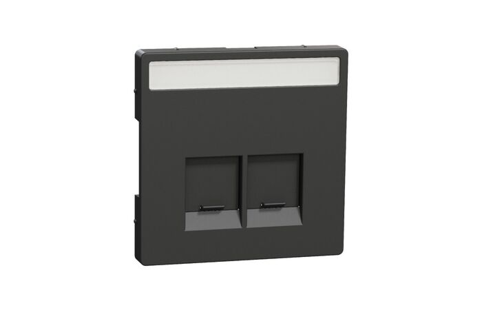 Deska MEG4574-6034 2xRJ45 antrac.