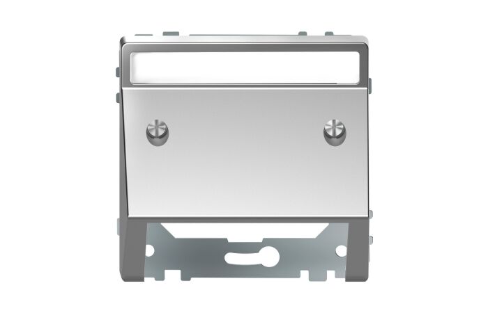 Šikmá zásuvka s pop., stainless