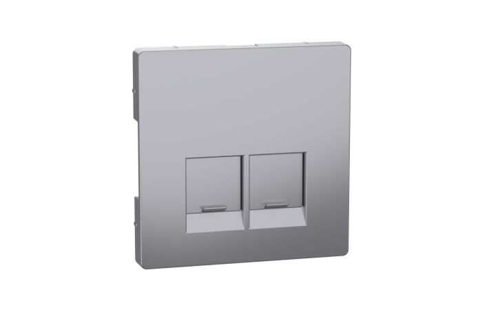 Centr. deska RJ45 2nás., stainless
