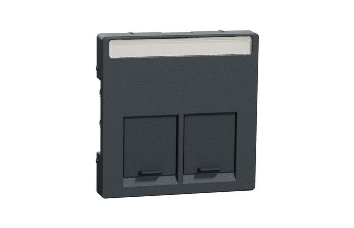 Deska MEG4574-0414 Actassi 2xRJ45 antrac