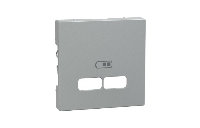 Centr. deska pro USB nabíječky, alu