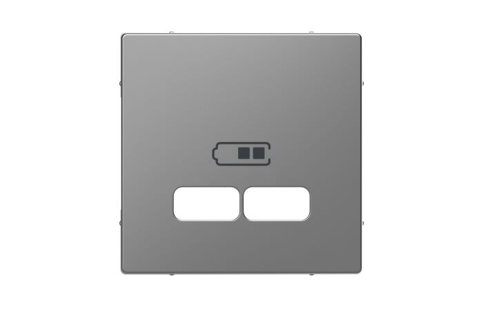 Centr. deska pro USB nabíječky,stainless