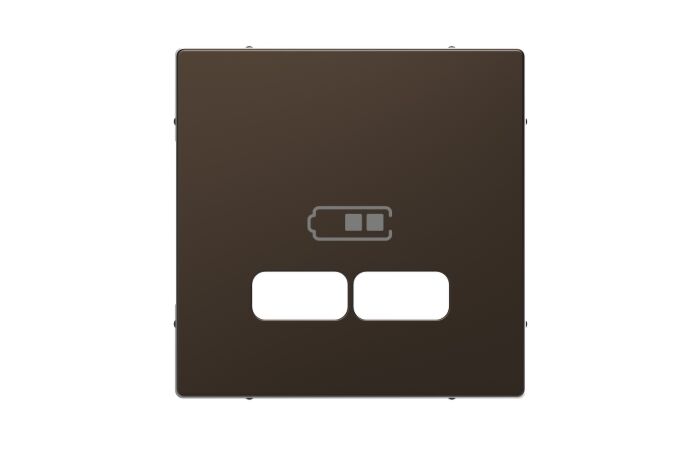 Centr. deska pro USB nabíječky, mocca