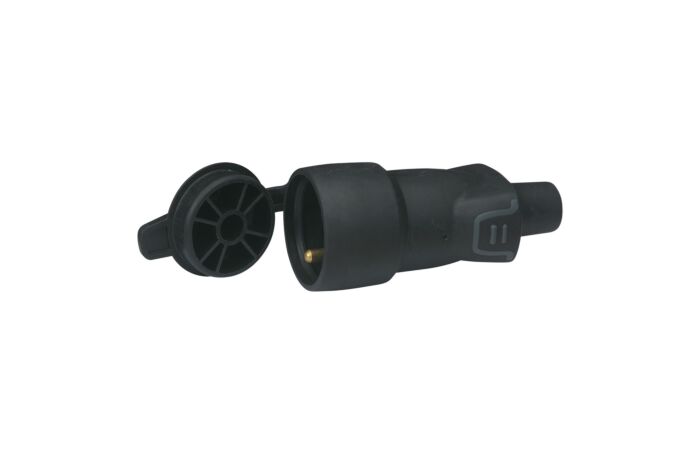 LEGRAND Zásuvka-Spojka 2PT+T 230V/16A krytka pryž IP44 černá