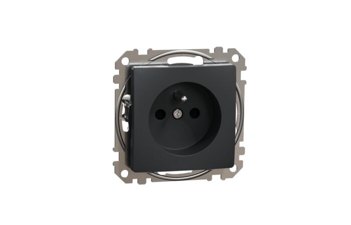 SCHNEIDER Sedna Design & Elements Zásuvka 230V 16A cl bezšroubová antracit