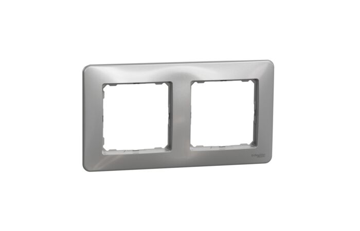 SCHNEIDER Sedna Design & Elements Rámeček dvojnásobný alu