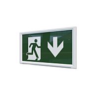 PANLUX Svítidlo LED EUROPA 2 EXIT šipka dolů 2W 130lm 6500K 3h nouzové IP20