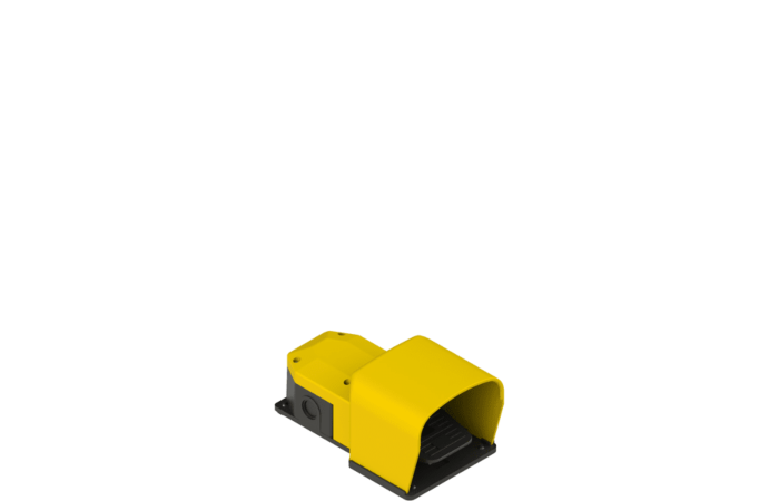 PIZZATO  Spínač PX10111-M2 nožní žlutý (1NO+1NC), se závitem pro vývodku M20x1,5