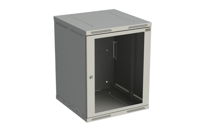 SOLARIX Rozvaděč nástěnný SENSA 15U 600mm, dveře sklo, RAL 7035, SENSA-15U-66-11-G