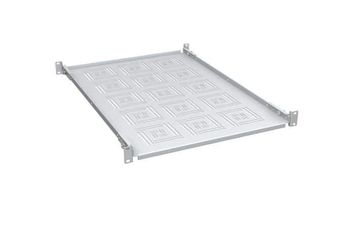 SOLARIX Police 19" 1U 650mm pevná RAL 7035 úchyt na přední i zadní lišty UP-16-G