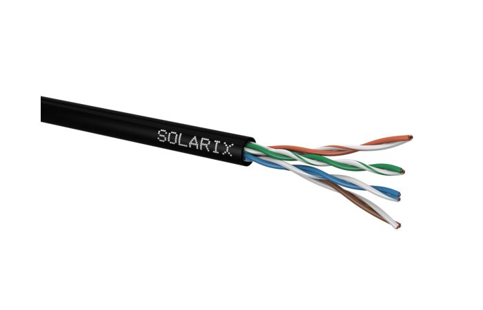 SOLARIX Instalační kabel Solarix CAT5E UTP PE Fca 100m/box SXKD-5E-UTP-PE