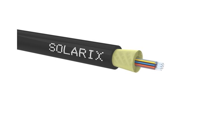 SOLARIX DROP1000 kabel Solarix 16vl 9/125 3,6mm LSOH Eca černý 500m SXKO-DROP-16-OS-LSOH