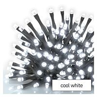 EMOS Řetěz Standard 100 LED vánoční 10m základní sada spojovací časovač CW IP44