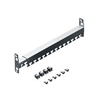 Lišta pro uchycení kabelů, 2 U, nastavit