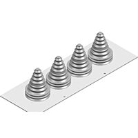 ABB Skříně řadové TriLine…RZF12 -Al deska s 4 průchodkami 14…68mm, š.2  2CPX046615R9999