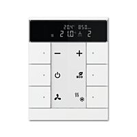 ABB TENTON Ovladač 2CKA006330A0010 6násobný kombinovaný, s ovládáním HVAC, snímačem CO₂ / vlhkosti, studio bílá, SBC/U6.0.1-84