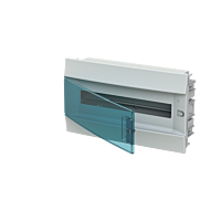 ABB LUCA10-Rozvodnice modulovéRozvodnice zapuštěná IP4118M, Mistral41F vč. NPE, průhledná dvířka  1SLM004101A1204