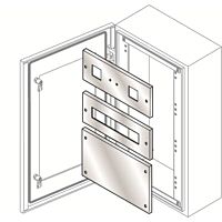 ABB Skříně automatizační SRX,nerez Panel plný nerezový 185X400 (vxš)  PC1406X