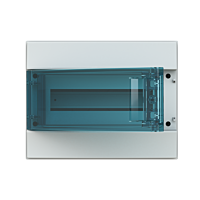 ABB Skříň Mistral65 1202 12TE na omítku, průhledné dveře IP65
