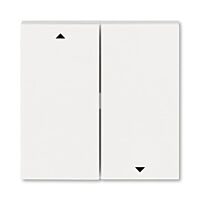 ABB LEVIT Ovladač 3559H-A00662 68 spínače žaluziového kolébkového, dělený, s potiskem, perleťová/ledová bílá