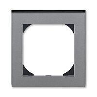 ABB LEVIT Rámeček 3901H-A05510 69 jednonásobný s otvorem 55x55, ocelová/kouřová černá