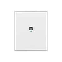 ABB Kryt ELEMENT, TIME 6220E-A01003 01 1násobný, symbol „scény“; bílá/ledová bílá