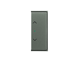 ABB Kryt ELEMENT, TIME 6220E-A02002 08 2násobný levý/pravý, symbol „žaluzie"; antracitová