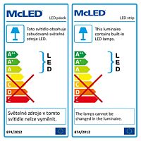 MCLED Pásek LED SMD2835 NW, 120LED/m, 9,6W/m, DC 12V, 880lm/m, CRI90, IP20, 8mm, 5m
