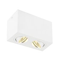 SLV Svítidlo LED TRILEDO Double 8Wx2 1300lm 3000K stropní nástavbové hranaté IP20 bílá
