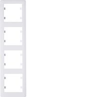 HAGER Rámeček LUMINA Soul WL5140 4násobný svislý IP20 bílá lesk