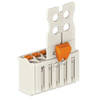 WAGO Konektor 2091-1107/002-000 1vodičový pružinový Tlačítko Push-in CAGE CLAMP®, šedá