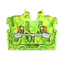 WAGO Svorka 2250-307 2vodičová průchozí Mini s ovládacím tlačítkem 1 mm², zelenožlutá