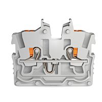 WAGO Svorka 2250-321 2vodičová průchozí Mini s ovládacím tlačítkem 1 mm², šedá
