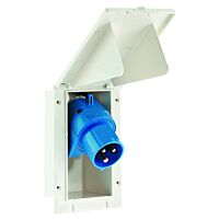 16A 3p 230V IP44 6h - hnědý rámeček, bez