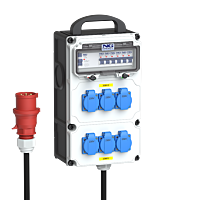 zás. 6x 16A 230V, chránič 4p, jističe Zá