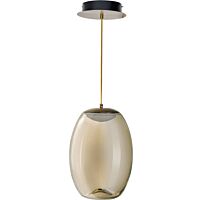 AZZARDO Svítidlo LED Helena B AZ3342 14W 1190lm 3000K závěsné IP20 mosaz