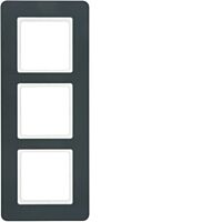 Rámeček, 3-násobný, Berker Q.7, antracit