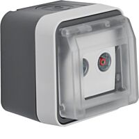 Zásuvka, antenní TV-R, koncová, komplet.