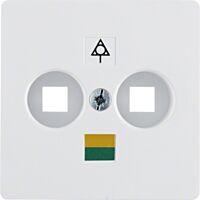 Centrální díl pro 2 konektory, dvoupólov