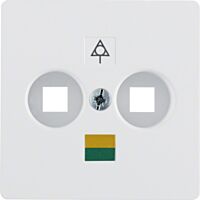 Centrální díl pro 2 konektory, dvoupólov