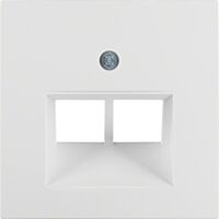 Kryt Berker 14091909 2xRJ45 S.1/B.x bílá