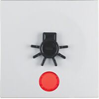 Kolébka s červenou čočkou a hmatným symb