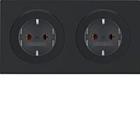 Zásuvka, SCHUKO, 16 A, 250 V ~, dvojnáso