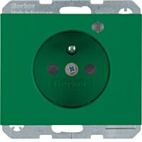 Zásuvka se zemnicím kolíkem a LED kontro