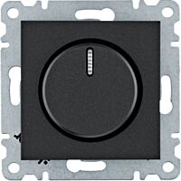 HAGER Stmívač LUMINA WL4013 otočný černá mat