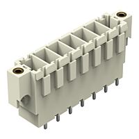 WAGO Konektor 831-3607/108-000 s pájecími piny THT Pájecí kontakt 1,0 × 1,2 mm Rovné provedení, šedá