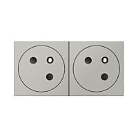 Zásuvka MOSAIC 079272L 2X2P+T bílá