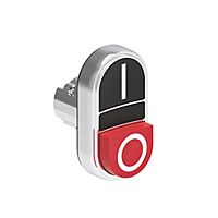 Dvoutlačítkový ovladač, kovové, ?22mm, 1